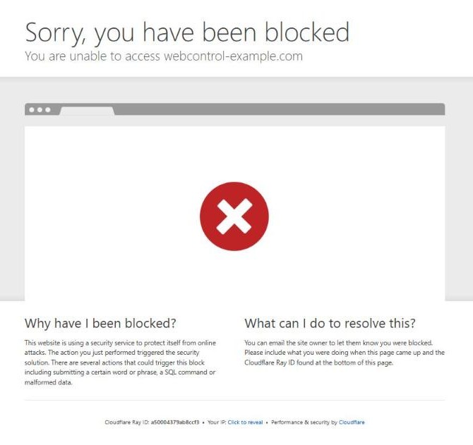 Cloudflare block page: Sorry, you have been blocked. You are unable to access the site. Why have I been blocked, what can I do, and a Ray ID at the bottom.